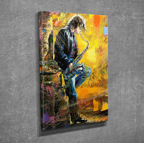 Tablou decorativ, dc205, canvas, lemn, multicolor