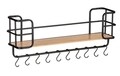 Etajera bucatarie/baie, Wenko, Loft, 19.5 x 79 x 28 cm, bambus/metal, negru/maro