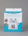 Etajera de colt pentru baie Bestlock, Compactor, 22x24x36 cm, crom/ABS/plastic (TPU), argintiu