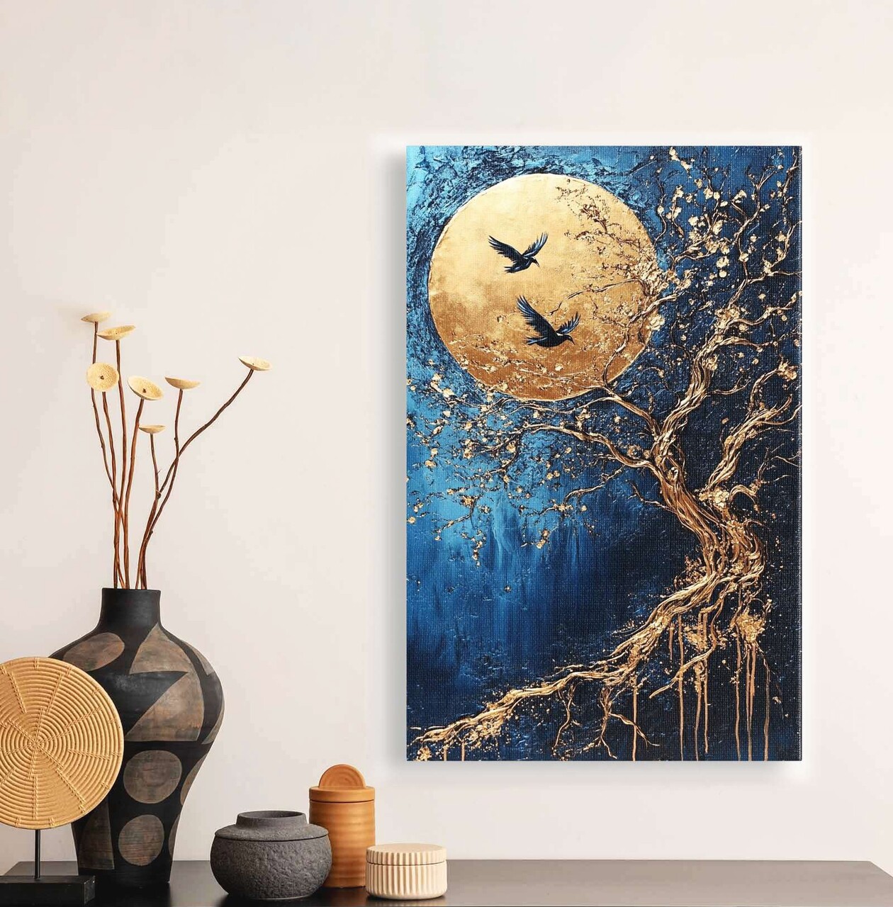 Tablou decorativ YNS-1018-80 x 120 Lemn Multicolor