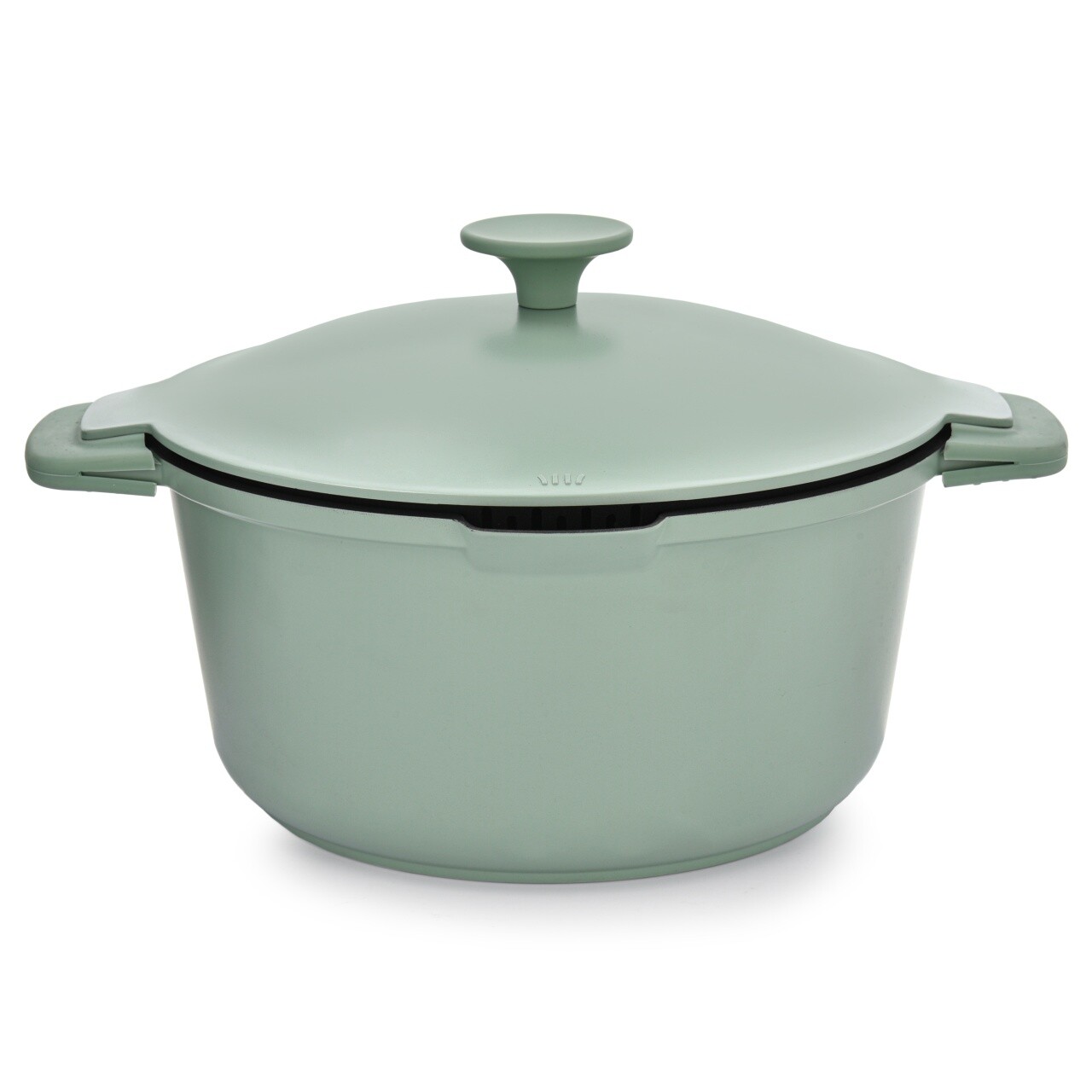 Oala cu capac Fern, Ambition, 24 cm, 4.4 L, aluminiu, verde/negru - imagine 7