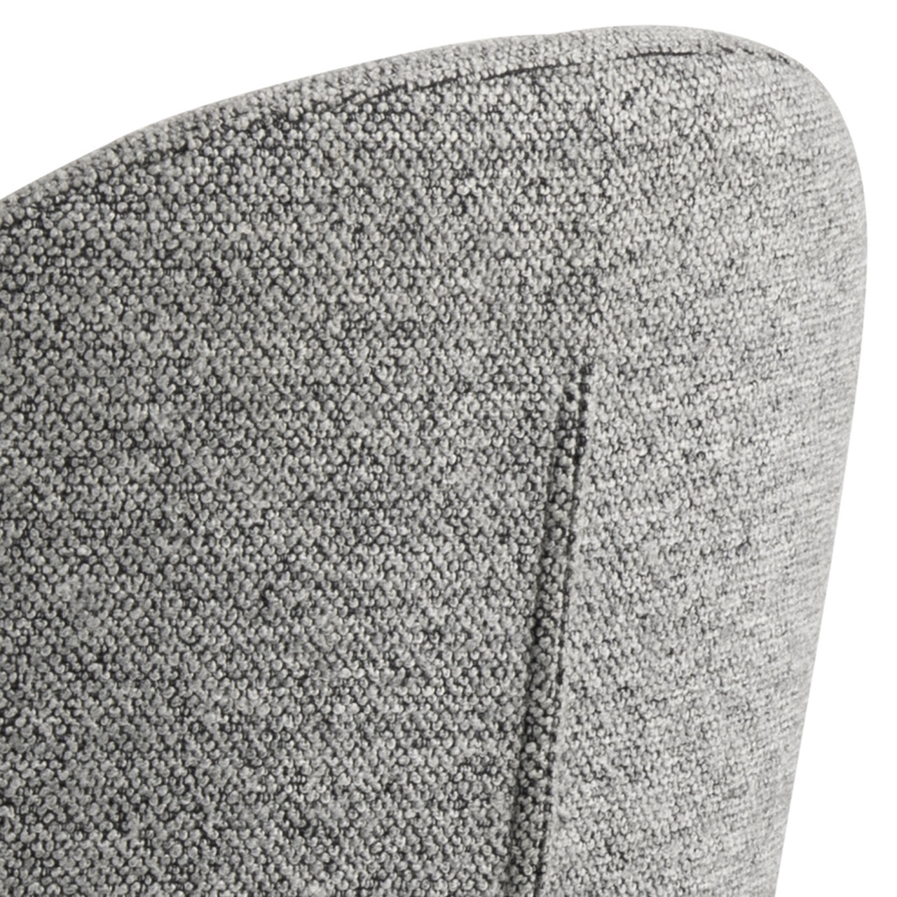 Scaun de bar Patricia, Actona, 44x50x109 cm, rotativ, tesatura Boucle/otel, gri - view 3