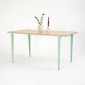 Masa, Logg, Pineios, 150x75x75 cm, Lemn / Verde menta