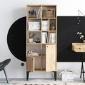 Biblioteca, Emerald, Castor 393MRD1233, 60 x 175 x 30 cm, pal melaminat, stejar