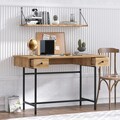 Birou, Elegance, Dixie, Stejar safir / negru