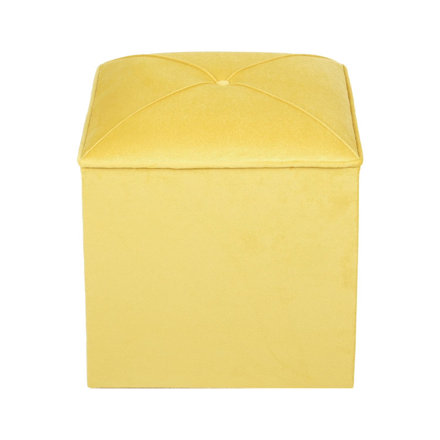 Taburet, Atelier del Sofa, 558ZEN1385, Frame: 100% SOLID FIR WOOD, Galben mustar