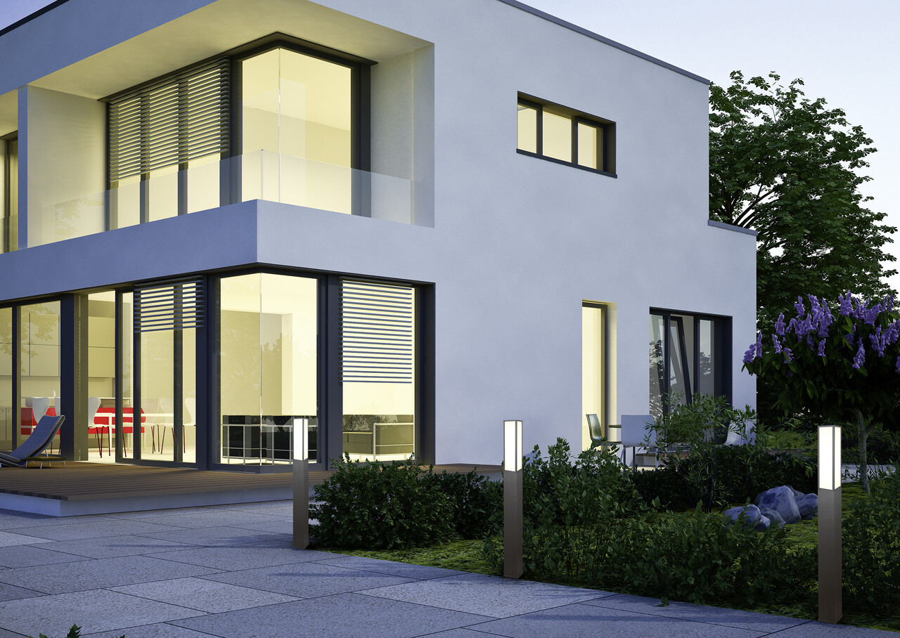 Lampadar de exterior Fuerte, TRIO, 15x15x155 cm, 15W, 1x SMD, aluminiu, antracit