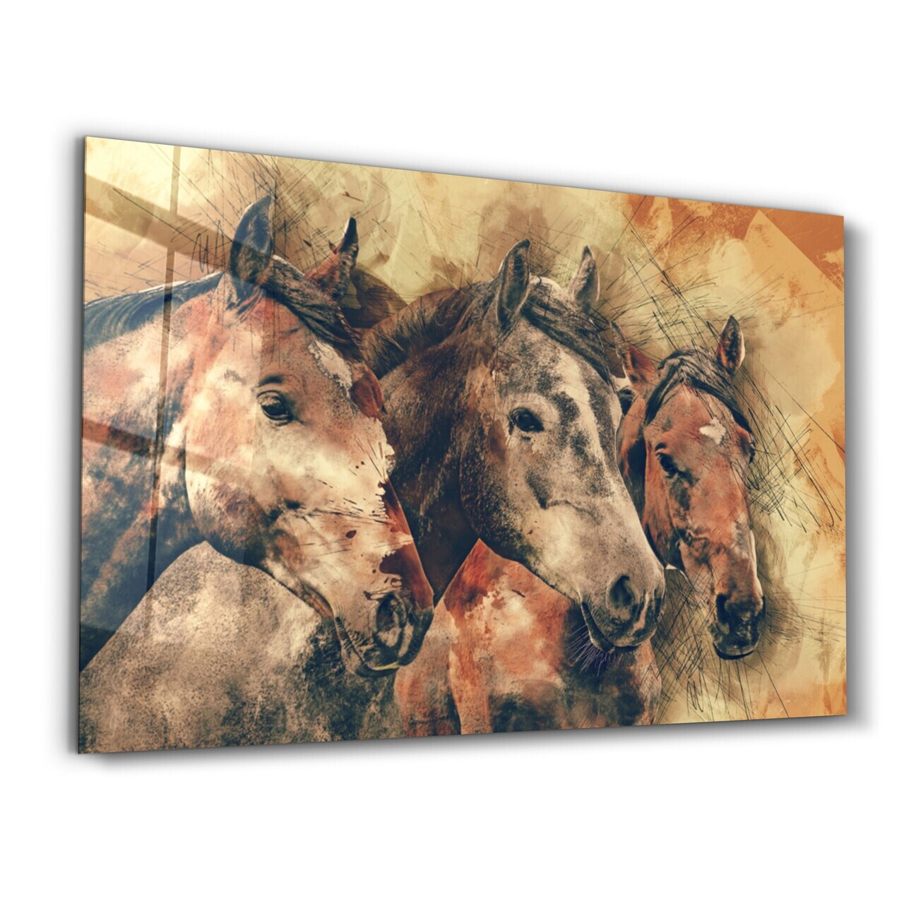 Tablou decorativ, OGLS-3064, Dimensiuni: 46 x 72 cm, Multicolor — imaginea 5