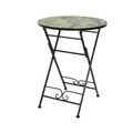 Masa pentru gradina Palm leaf, Decoris, 60x76 cm, negru