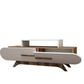 Comoda TV Rose, Hommy Craft, 145x36.8x49.8 cm, maro/alb