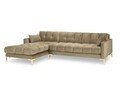 Coltar stanga 5 locuri, Mamaia, Micadoni Home, GL, 293x185x75 cm, catifea, bej