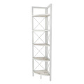 Corp biblioteca, Retricy, Remo, 30.5x33x160 cm, PAL, Alb