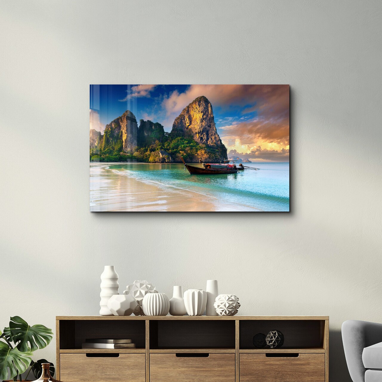 Tablou decorativ, SPR-1329, Dimensiune: 35 x 55 cm, Multicolor - view 2