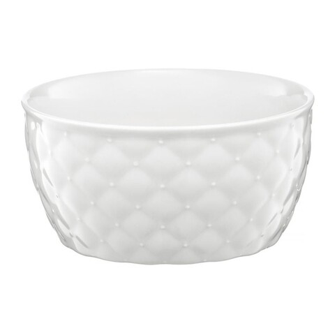 Bol glamour, ambition, 13.5 cm, portelan, alb