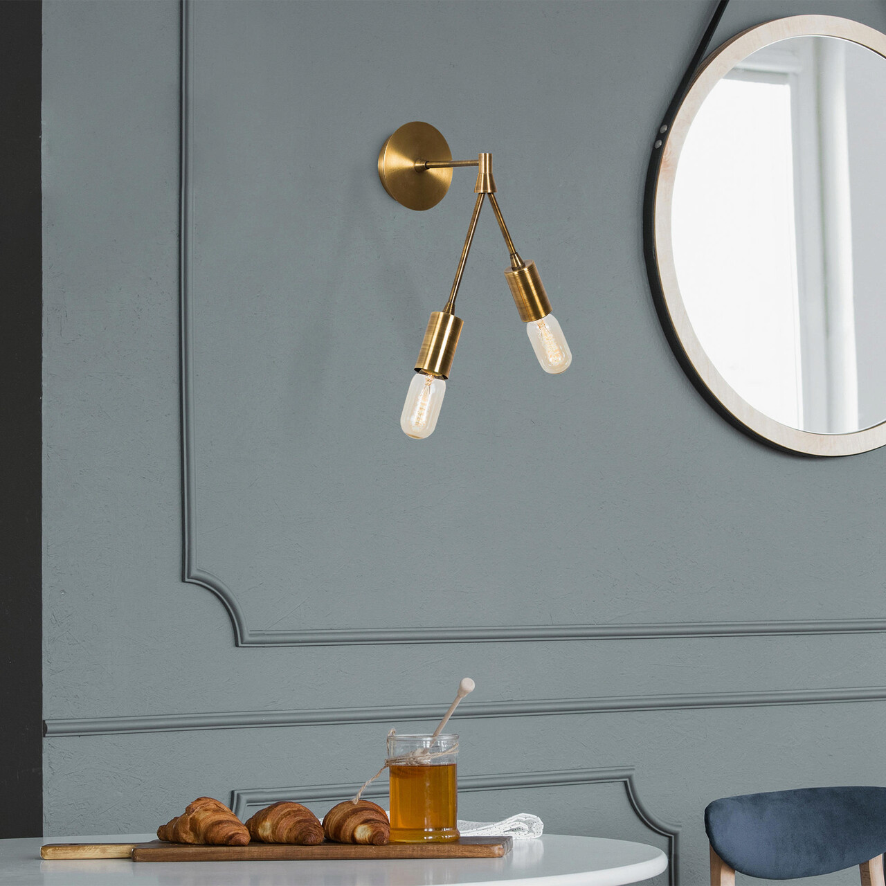 Aplica de perete, Alby, 527ABY3101, Metal, Vintage - 1 | YEO