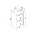Noptiera, Arnetti, Luses, 45x79.4x29.6 cm, PAL, Pin Atlantic / Bej