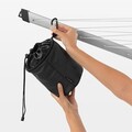 Cos pentru clesti de rufe, Brabantia, Premium, 18x17.5x28 cm, textil, negru