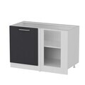 Dulap pentru bucatarie, Hanah Home, Minar, 120x82x56 cm, Alb / Antracit