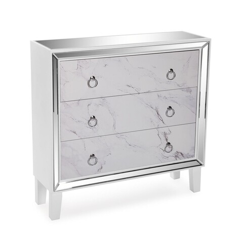 Comdoa cu 3 sertare Loiri, Versa, 78 x 25 x 78 cm, MDF
