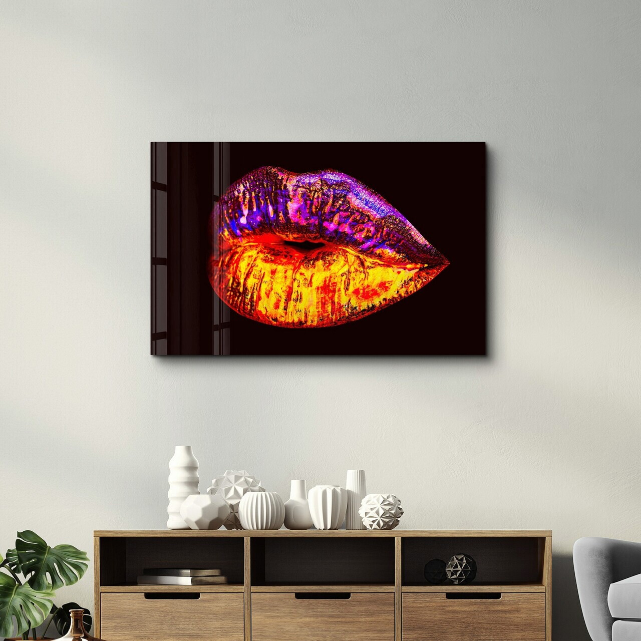 Tablou decorativ, CAM-5098, Dimensiuni: 46 x 72 cm, Multicolor — imaginea 2