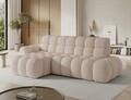Coltar extensibil dreapta 3 locuri ELTAP, Ceedro, 283x165x98 cm, lemn/poliester, bej