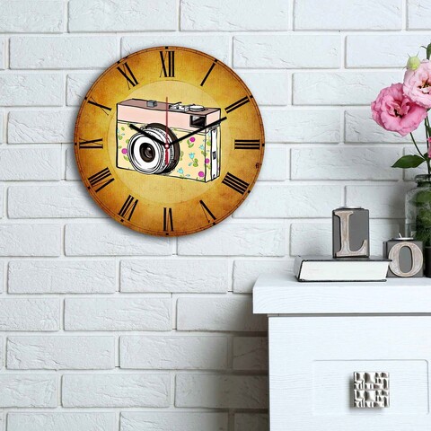Ceas de perete, 3030ms-088, mdf, ø30 cm, multicolor