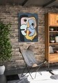 Tablou decorativ Faces, Mauro Ferretti, 60x90 cm, canvas, multicolor