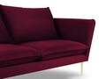 Canapea, Verveine, Mazzini Sofas, 3 locuri, 212x95x96 cm, catifea, rosu
