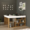 Birou  CT5 - AW, Locelso, 129x120x72 cm, PAL, natural/alb