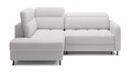 Coltar extensibil stanga 3 locuri ELTAP, LT-01ROY, Barea, 208x160x100 cm, lemn/poliester, alb