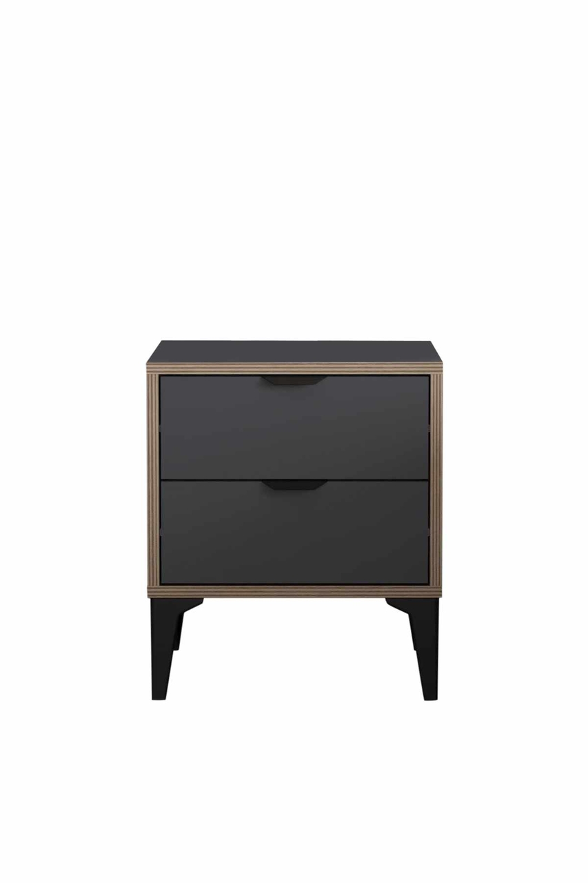 Noptiera, Hanah Home, Arden, 45x52x40 cm, Antracit - view 6