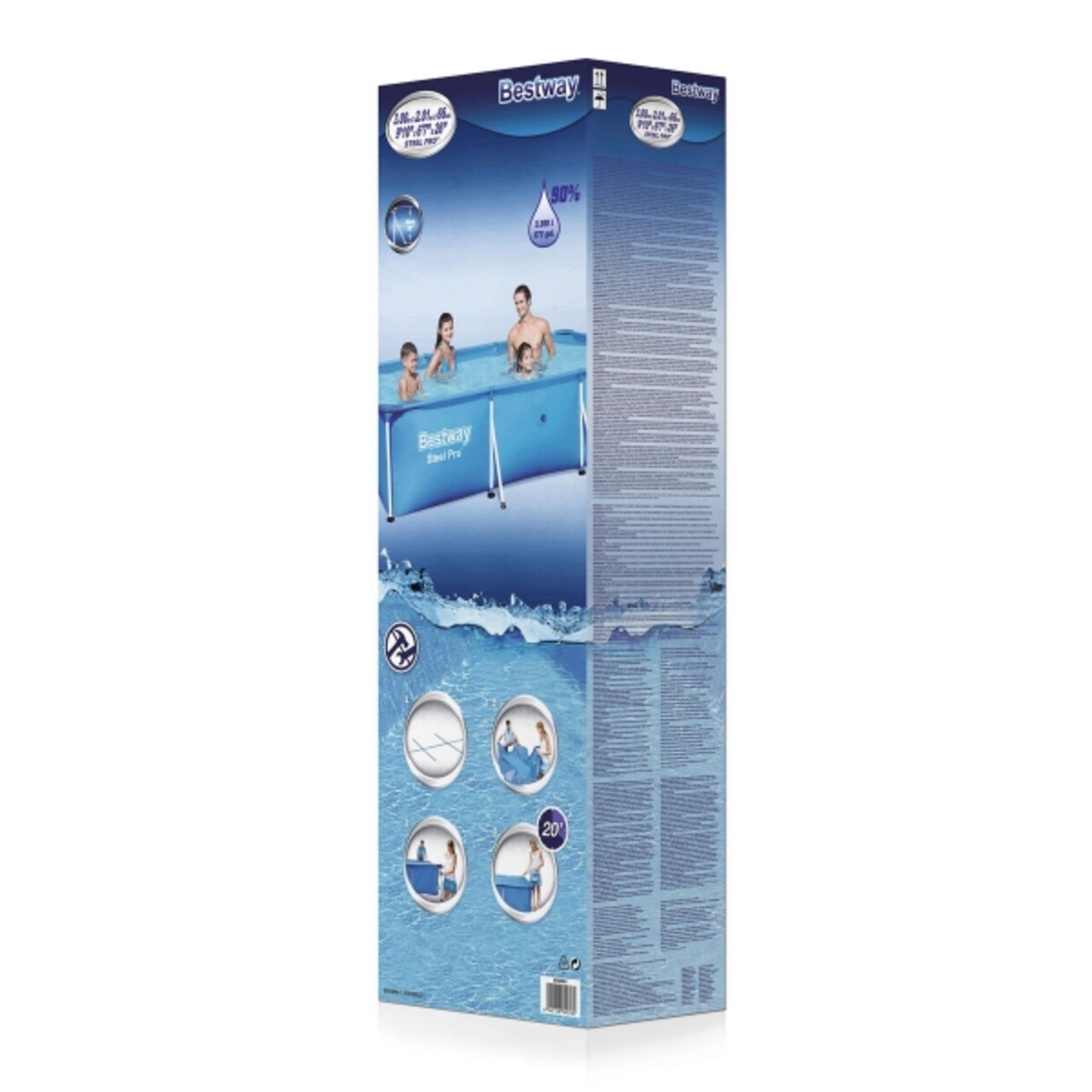 Piscina Bestway Steel Pro, 300x201x66 cm, PVC