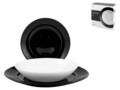 Serviciu de masa 18 piese Eclipse, Pengo, opal, alb/negru