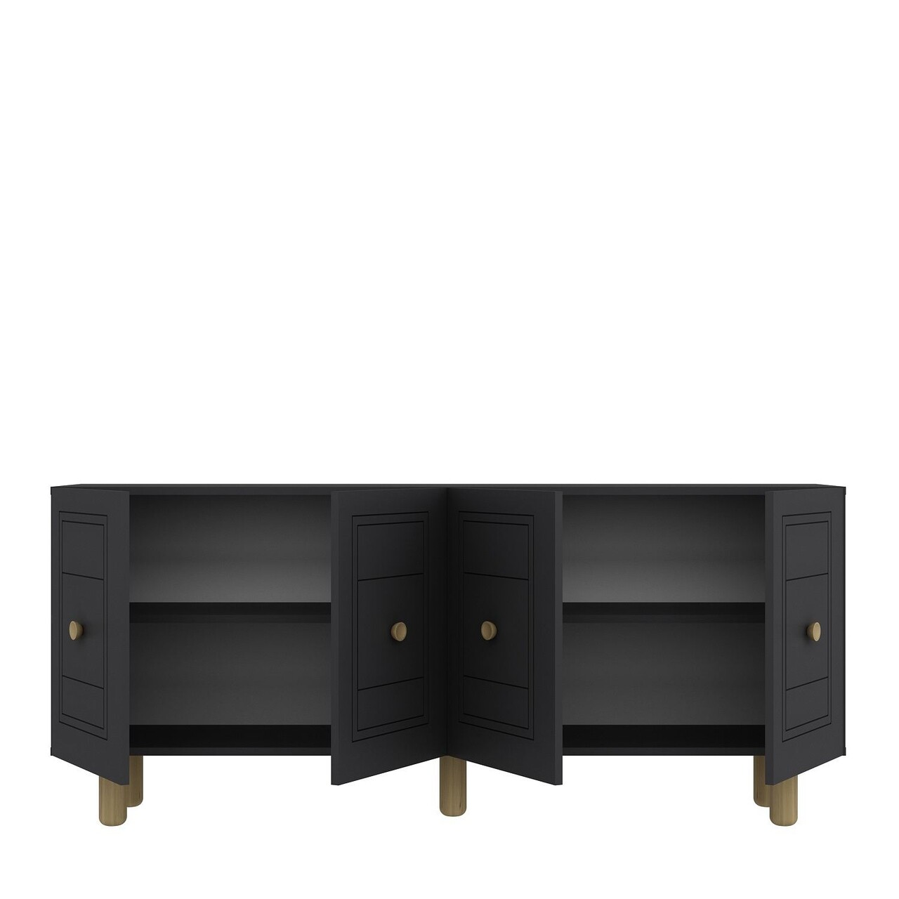 Consola, Hanah Home, Dario Bohem, 150x75x35 cm, PAL , Antracit - view 6