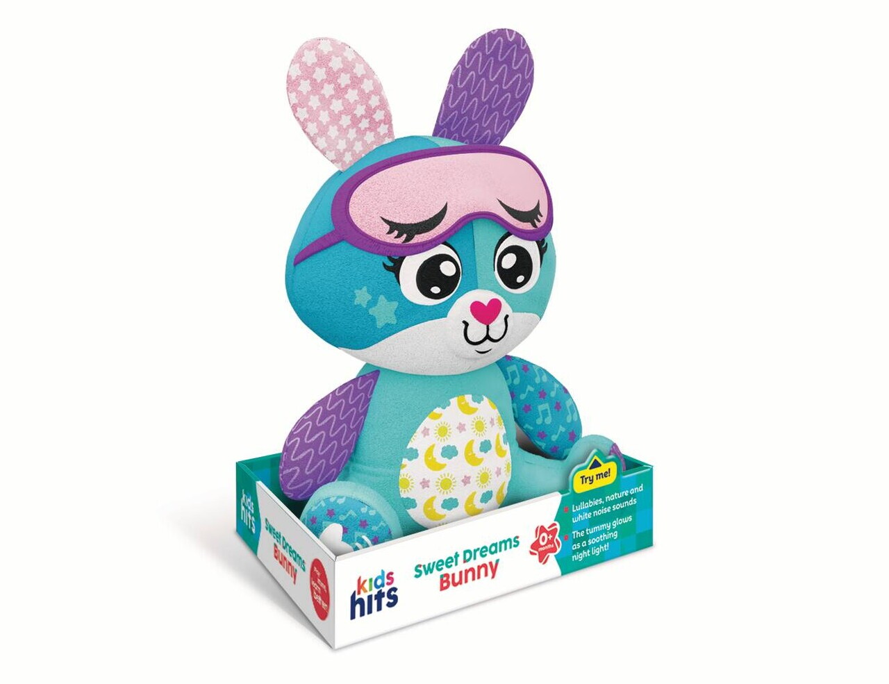 Lampa de veghe cu muzica si lumini, Iepuras, Kids Hits, multicolor