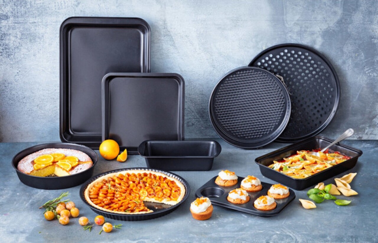 Tava pizza perforata, otel carbon, 31cm, "Daily" - Pyrex - imagine 3