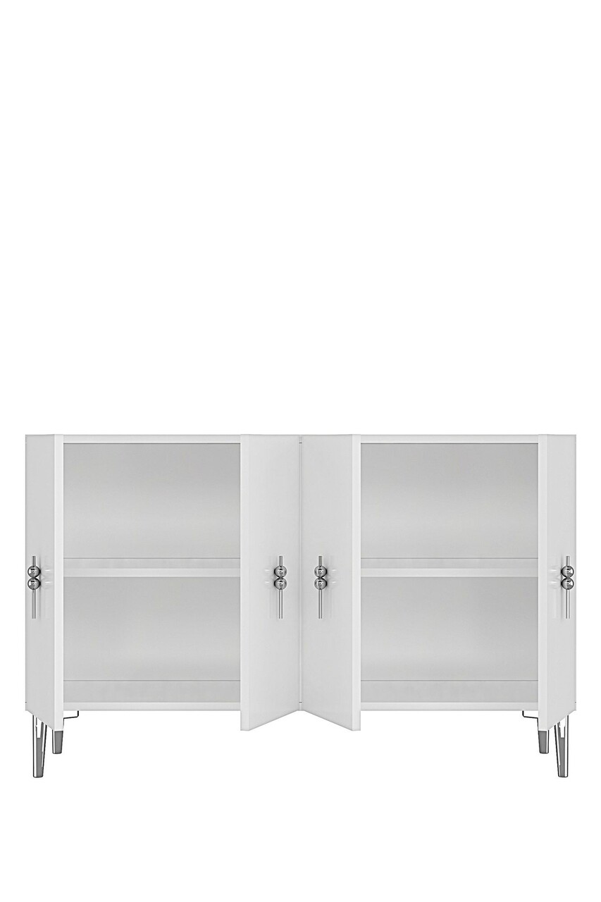 Consola, Hanah Home, Salkım 120, 120x79x32 cm, Alb / Argintiu - view 6