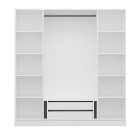 Dulap pentru haine, Minerva, Kale Plus, 180x210x52 cm, PAL, Alb