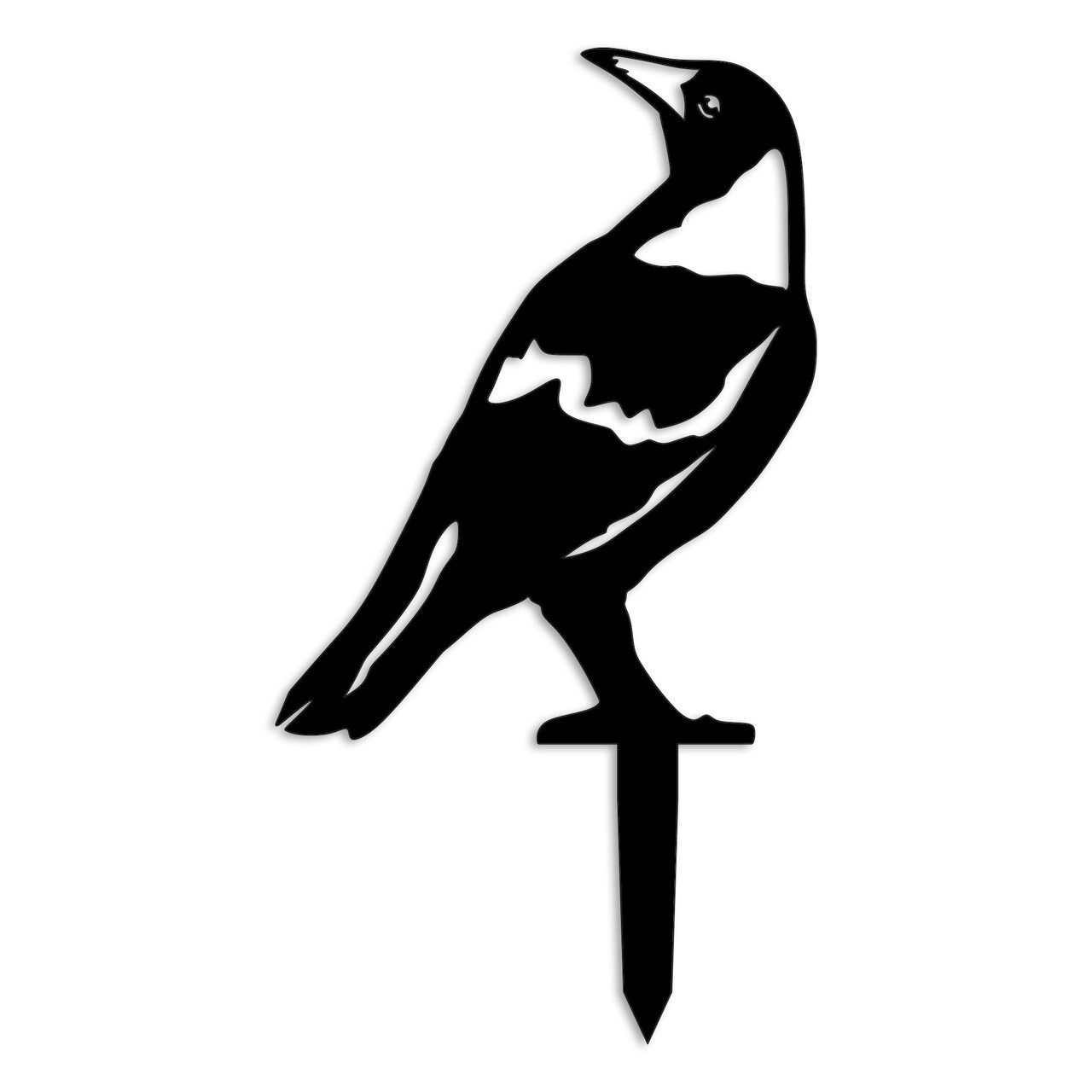 Obiect decorativ de grădină, Bird 01, 50x27 cm, Negru - view 4