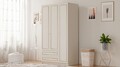 Dulap pentru haine, Rabi, Rb-076, 105x180x52 cm, Alb mat
