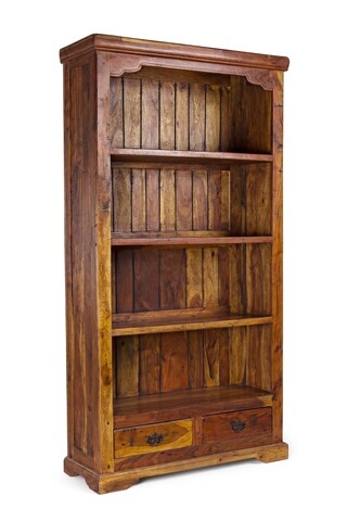 Biblioteca Chateaux, Bizzotto, 100 x 35 x 185 cm, lemn masiv de salcam indian 100