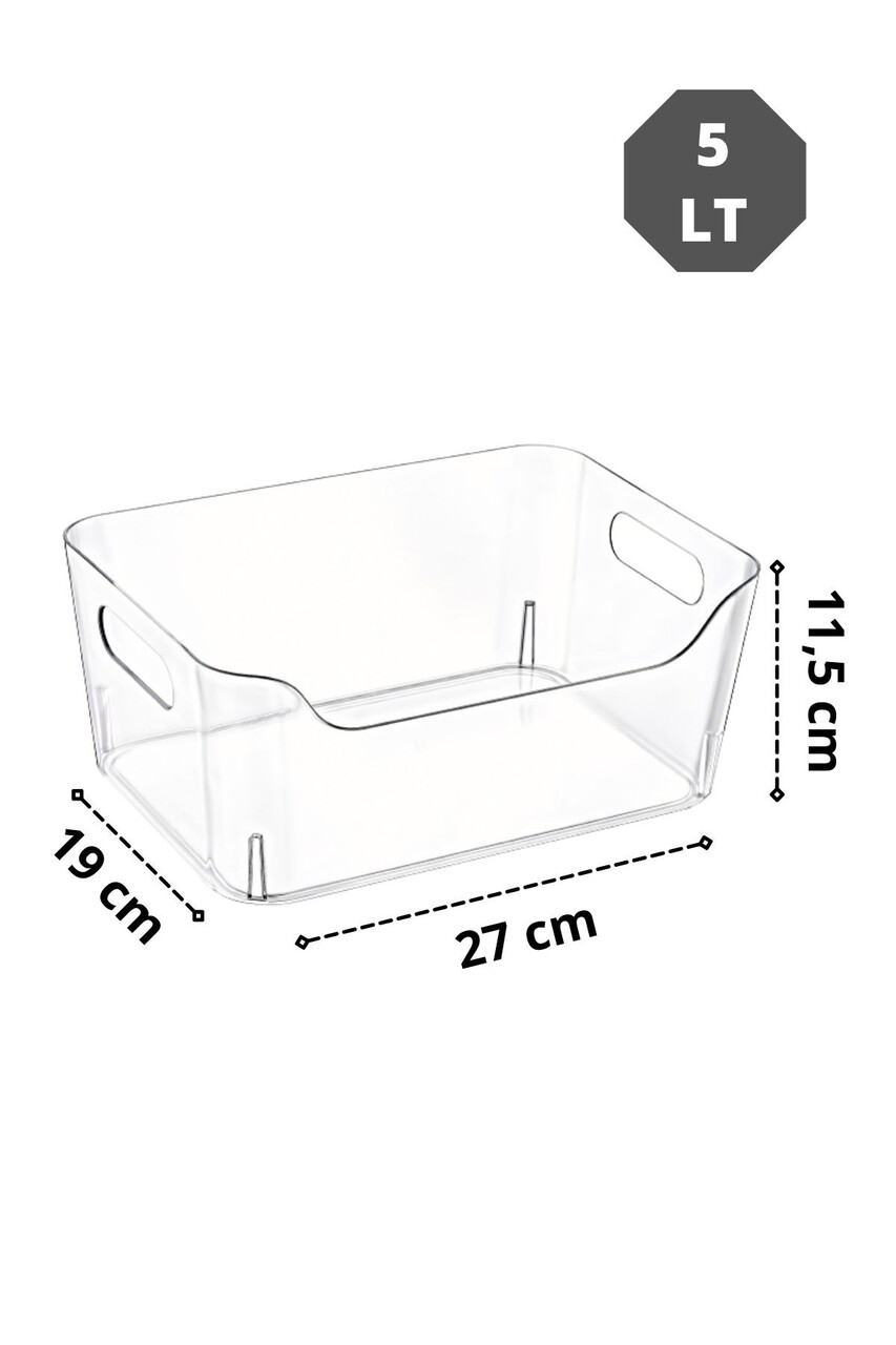 Set organizatoare frigider, Hermia, 639OKK1134, Transparent - imagine 3