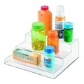 Organizator pentru condimente Linus, iDesign, cu 3 rafturi, 22.5x22.5x9 cm