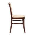 Scaun Legno, Homla, 49x45x83 cm, lemn/ratan, maro