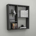 Raft de perete, Hanah Home, Myra, 70.8x74.5x20 cm, Antracit