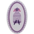 Set 2 covarase de baie Birdcage, Confetti, 66x53 cm/66x107 cm, mov