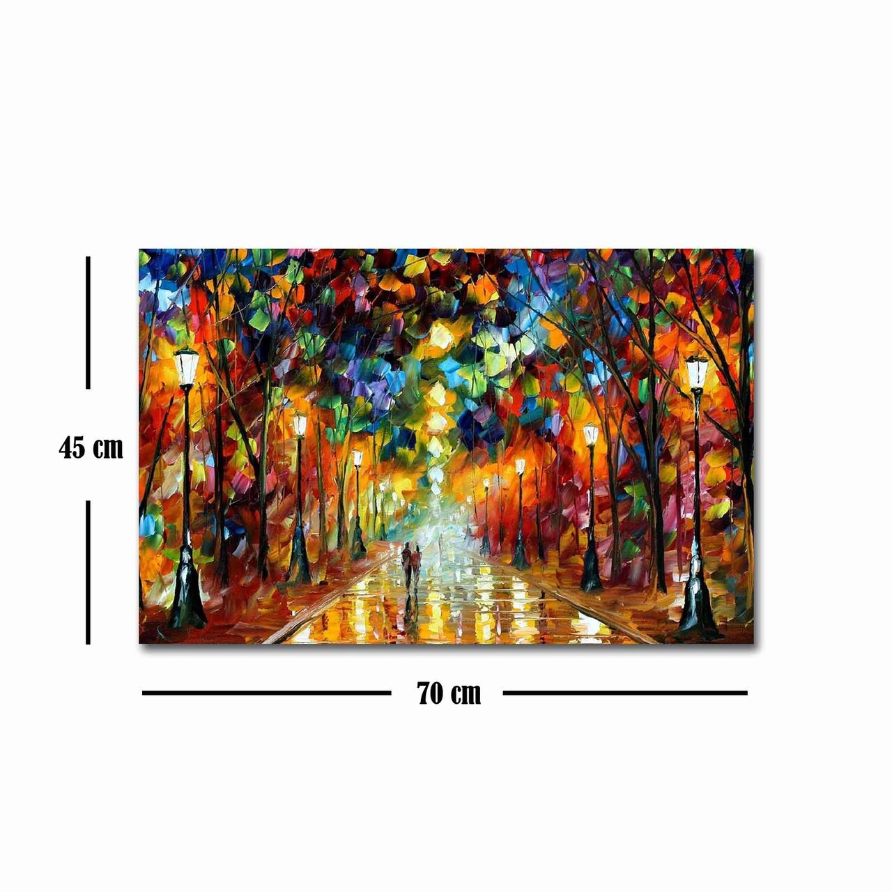 Tablou decorativ, FAMOUSART-073, Canvas, Dimensiune: 45 x 70 cm, Multicolor