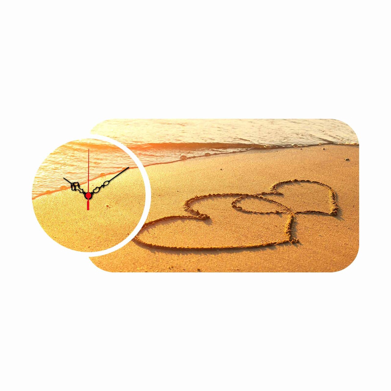 Set ceas si tablou decorativ, YMS-21, MDF , Dimensiune: 68 x 32 cm, Multicolor
