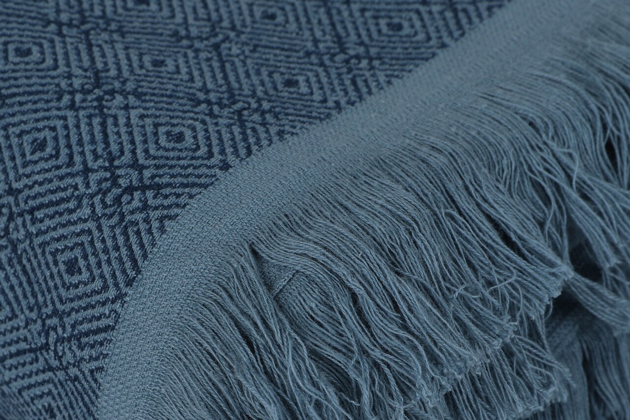 Prosop de baie, Cotton Box, Twins, Bumbac, Albastru indigo