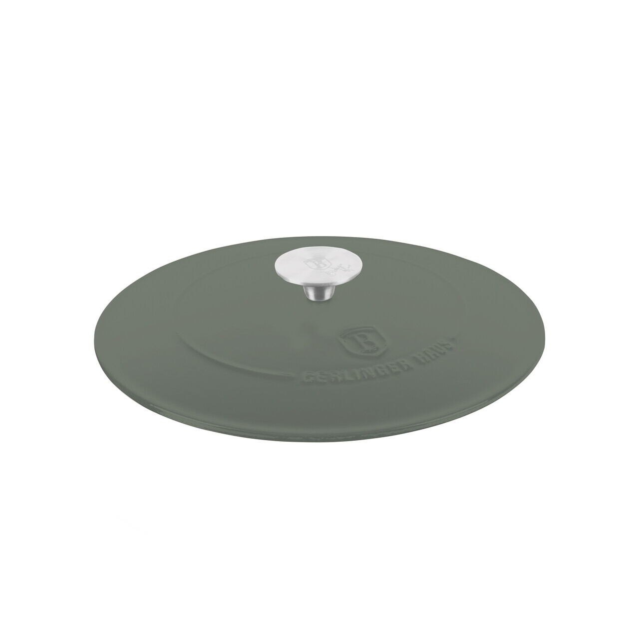 Oala cu capac Berlinger Haus, Matte Green, 26 cm, 2.57 L, fonta, verde mat - imagine 4